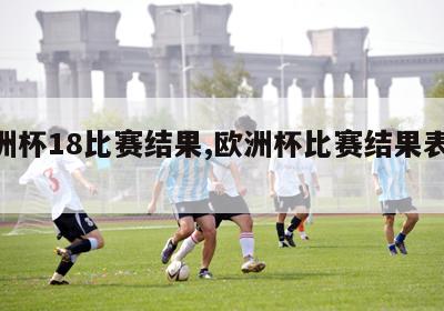 欧洲杯18比赛结果,欧洲杯比赛结果表2024