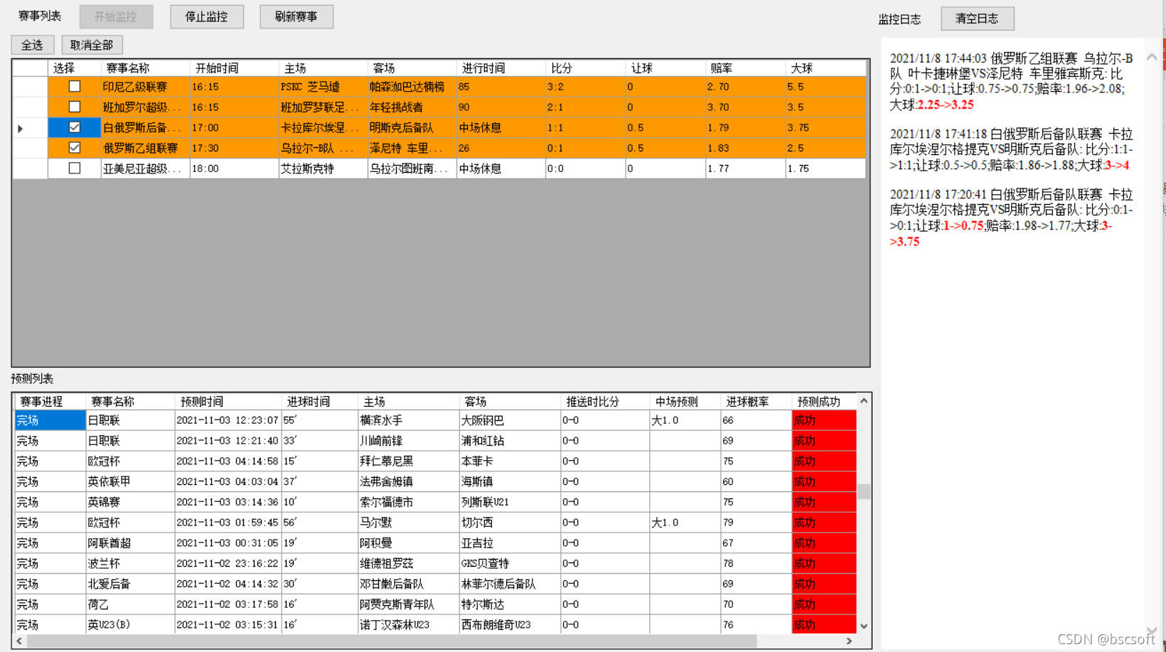 足球分析大小球量化交易软件